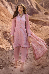 3 Piece Embroidered Gold Lacquer Printed Lawn Unstitched Suit CL-42197
