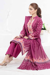 3 Piece Unstitched Printed Lawn Suit CLP-32242