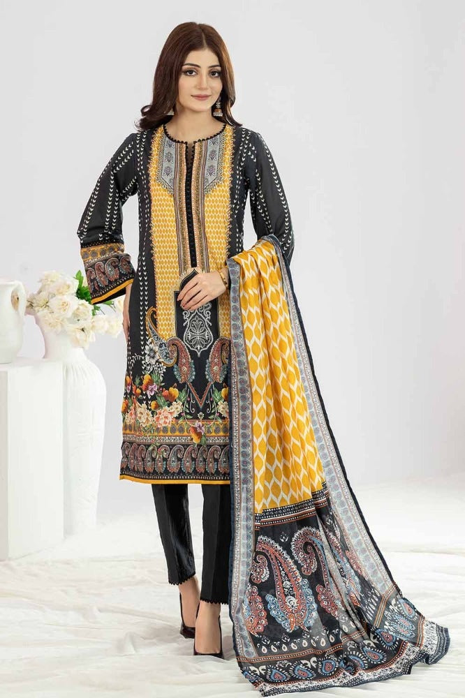 3 Piece Unstitched Printed Lawn Suit CLP-32267