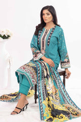 3 Piece Unstitched Printed Lawn Suit CLP-32268