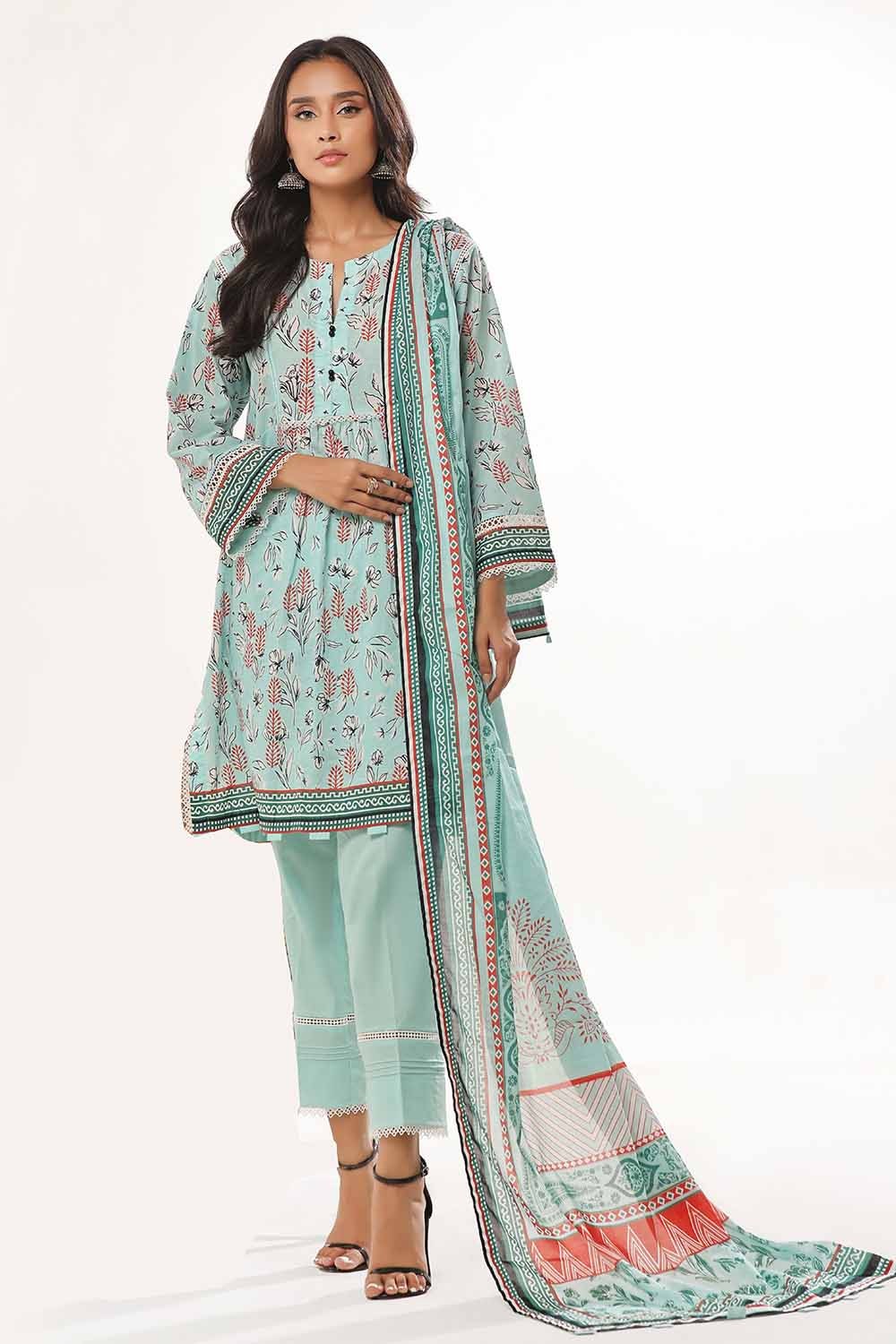 3 Piece Unstitched Printed Lawn Suit CLP-32272 A