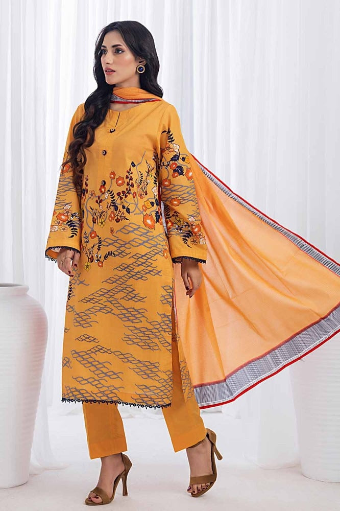 3 Piece Unstitched Printed Lawn Suit CLP-32304
