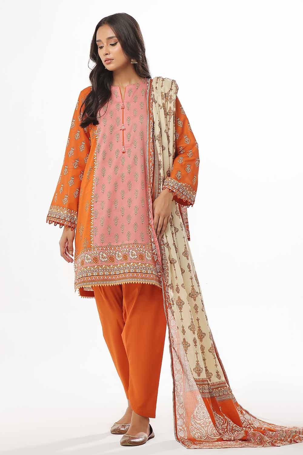 3 Piece Unstitched Printed Lawn Suit CLP-32321 A