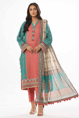 3 Piece Unstitched Printed Lawn Suit CLP-32321 B