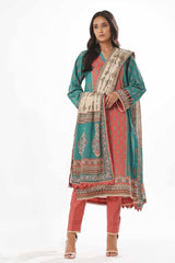 3 Piece Unstitched Printed Lawn Suit CLP-32321 B