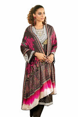 3 Piece Unstitched Embroidered Cotail Suit with Printed Twill Cotton Linen Dupatta CV-32010