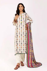 3 Piece Unstitched Printed Cotail Suit CV-42001