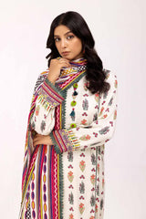 3 Piece Unstitched Printed Cotail Suit CV-42001