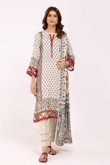 3 Piece Unstitched Printed Cotail Suit CV-42002