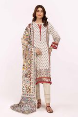 3 Piece Unstitched Printed Cotail Suit CV-42002