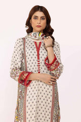 3 Piece Unstitched Printed Cotail Suit CV-42002
