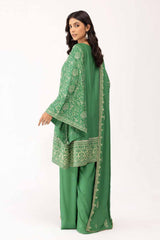 3 Piece Unstitched Embroidered Cotail Suit with Embroidered Cotail Dupatta CV-42007