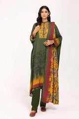 3 Piece Unstitched Printed Cotail Suit CV-42008