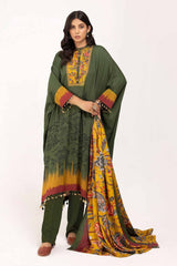 3 Piece Unstitched Printed Cotail Suit CV-42008