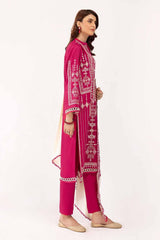 3 Piece Unstitched Embroidered Cotail Suit with Embroidered Cotail Dupatta CV-42013