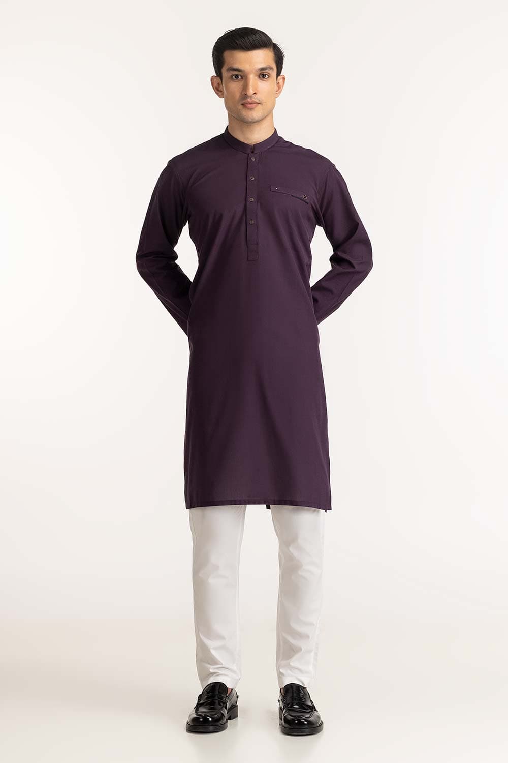 Deep Purple Styling Kurta KR-STY24-040