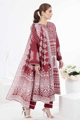 3 Piece Printed Khaddar Unstitched Suit WR-32003
