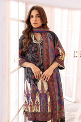3 Piece Digital Printed Khaddar Unstitched Suit with Cotton Net Dupatta CN-32029