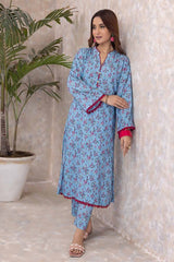 2 Piece Printed Karandi Unstitched Suit WNST-32066