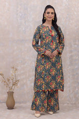 2 Piece Printed Karandi Unstitched Suit WNST-32075
