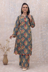 2 Piece Printed Karandi Unstitched Suit WNST-32075