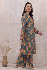 2 Piece Printed Karandi Unstitched Suit WNST-32075
