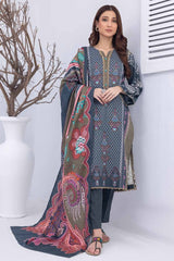 3 Piece Printed Karandi Unstitched Suit WNS-32236 A