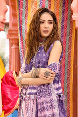 3 Piece Chunri Lawn Unstitched Lacquer Ptinted Suit CL-32098 A