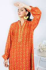 2 Piece Printed Linen Unstitched Shirt with Printed Linen Trouser WNST-32089