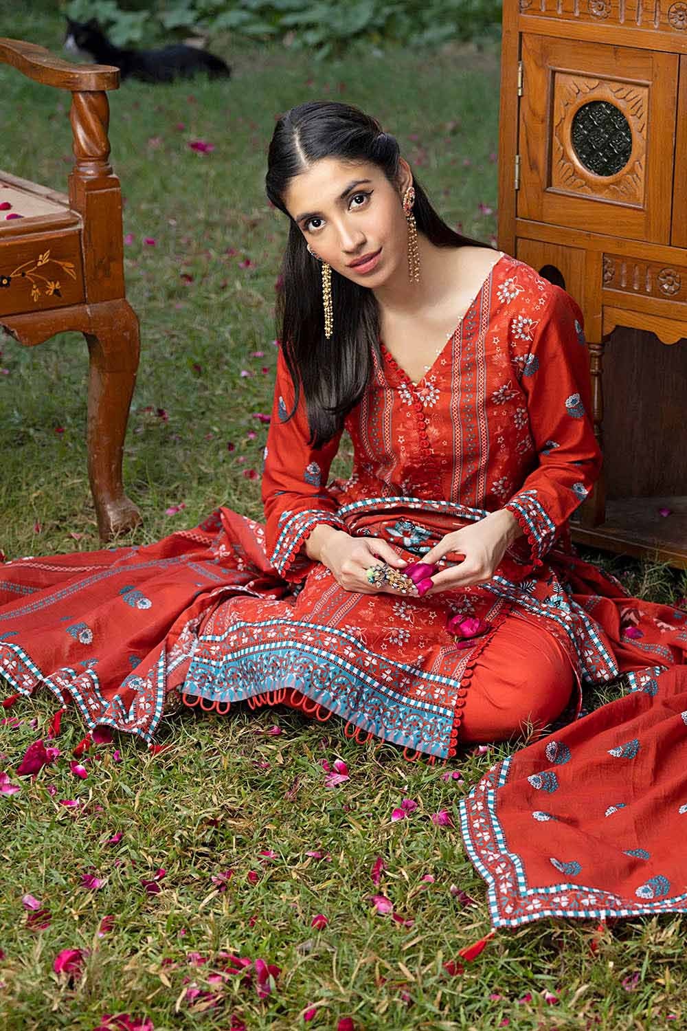 3 Piece Lawn Unstitched Printed Suit CL-32218