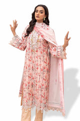 3 Piece Unstitched Sichiffli Embroidered Lawn Suit with Printed Lawn Dupatta CL-42109