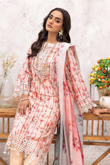 3 Piece Unstitched Sichiffli Embroidered Lawn Suit with Printed Lawn Dupatta CL-42109