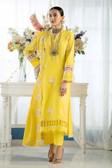 3 Piece Embroidered Lawn Unstitched Suit with Embroidered Denting Lawn Dupatta DN-42024