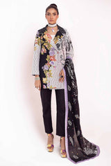 3 Piece Unstitched Diamantes Printed Lawn Suit with Denting Lawn Dupatta DN-42031