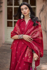3 Piece Khaddar Jacquard Unstitched Suit MJ-32075