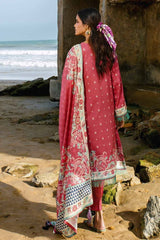 3 Piece Digital Printed Cotail Linen Unstitched Suit CV-32004