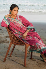 3 Piece Digital Printed Cotail Linen Unstitched Suit CV-32004