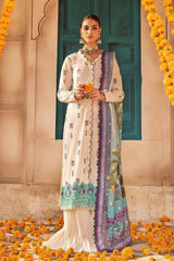 3 Piece Embroidered Unstitched Jacquard Shirt with Digital Printed Jacquard Dupatta and Inner FE-32036