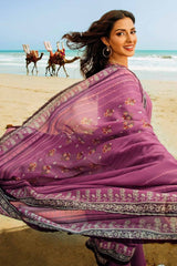 3 Piece Printed Corduroy Unstitched Suit with Cotton Net Dupatta CD-32001 A