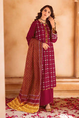 3 Piece Embroidered Chunri Lawn Unstitched Suit CL-32166