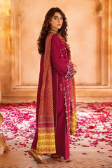3 Piece Embroidered Chunri Lawn Unstitched Suit CL-32166