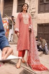 3 Piece Lawn Unstitched Foil Printed Suit CL-32447 A