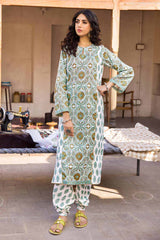 2 Piece Lawn Unstitched Printed Shirt Trousers Suit TL-32025 A