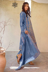 3 Piece Embroidered Linen Unstitched Suit with Embroidered Linen Dupatta RC-32005