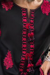 3 Piece Unstitched Embroidered Acrylic Suit with Embroidered Pashmina Dupatta AP-42016
