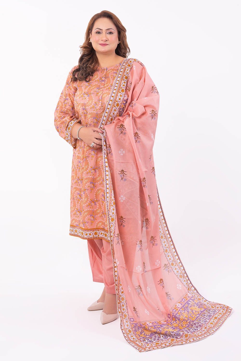 3 Piece Unstitched Printed Lawn Suit CL-52380 B
