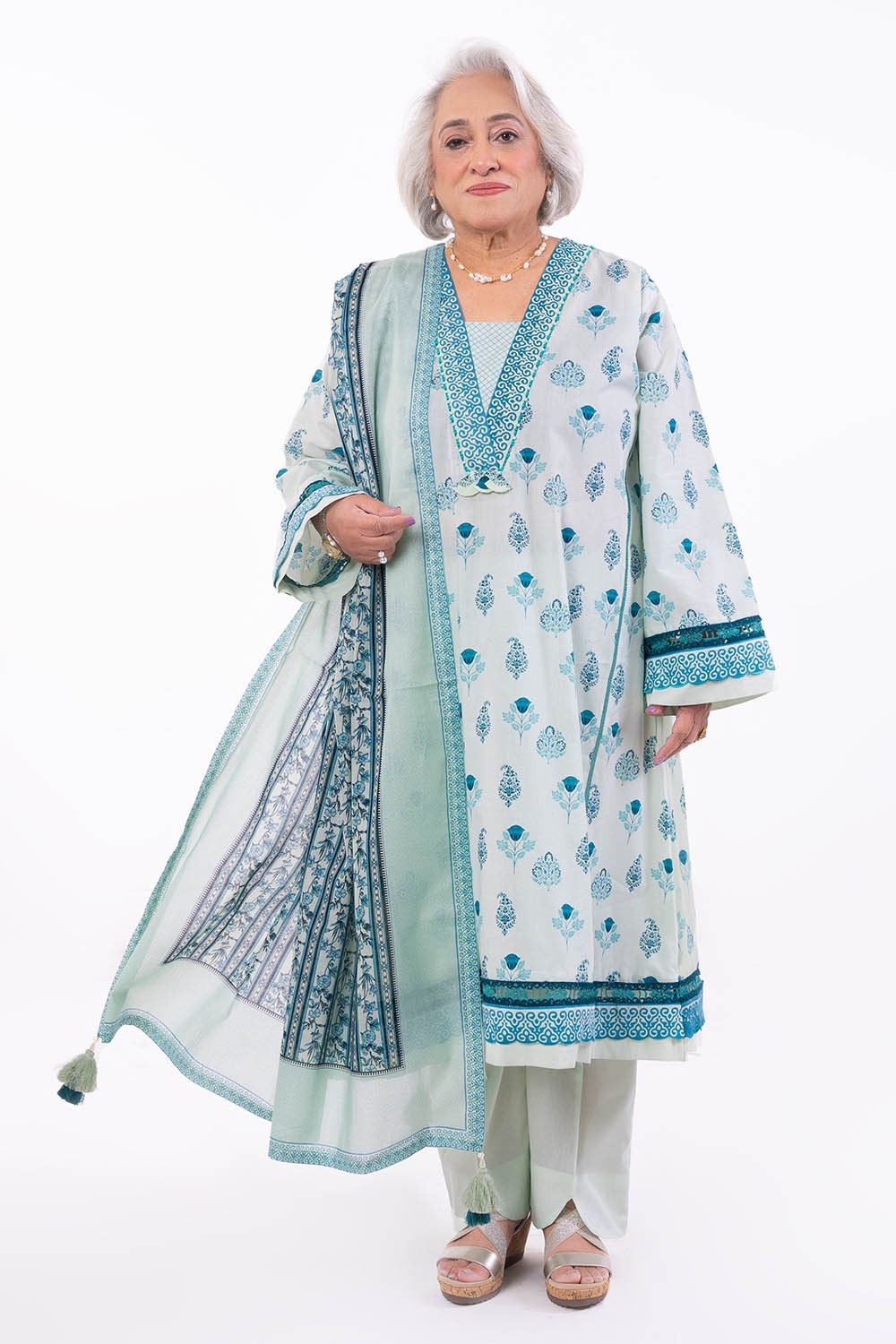 3 Piece Unstitched Printed Lawn Suit CL-42300 A