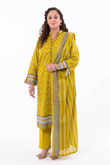 3 Piece Unstitched Printed Lawn Suit CL-42301 A