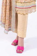 3 Piece Unstitched Printed Chiffon Dupatta BM-52006