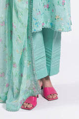 3 Piece Unstitched Embroidered Printed Lawn Suit with Embroidered Printed Chiffon Dupatta BM-52008